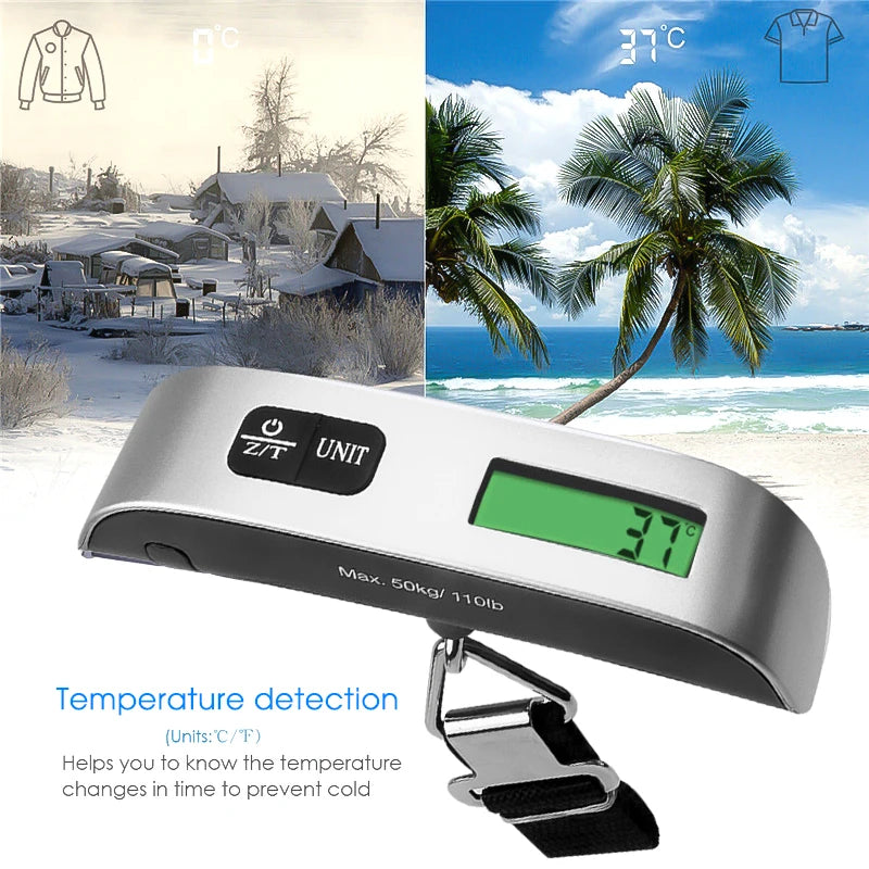 Balance numérique portable 10gx50kg à affichage LCD