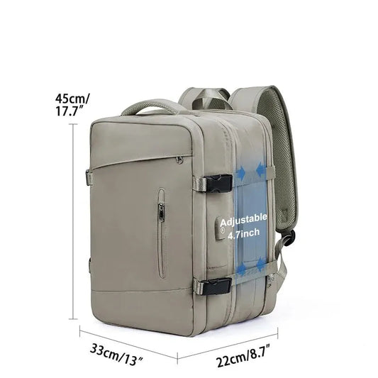 Sac à Dos de Voyage Extensible 40L avec Port USB- TravelPro Extensible