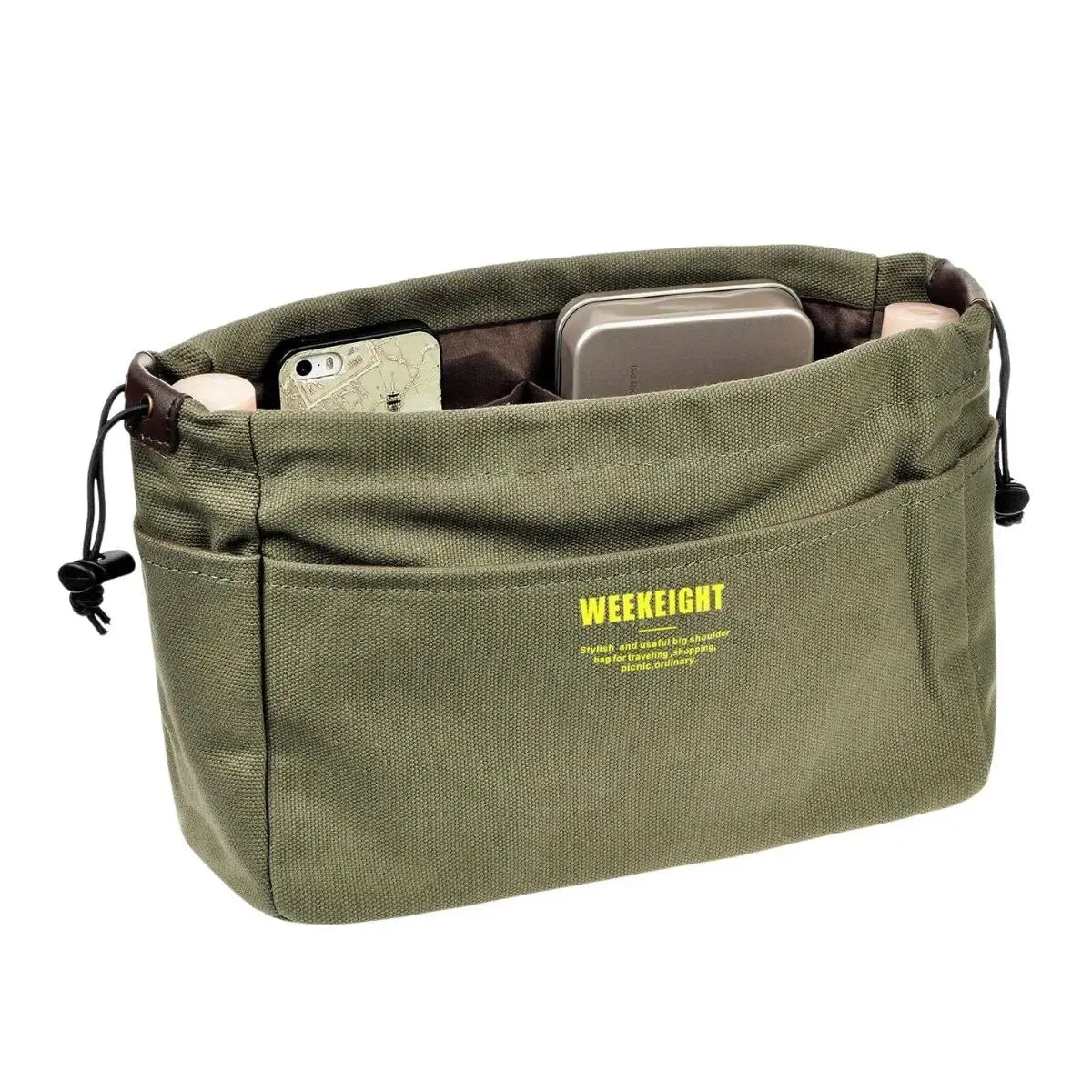 Pochette de rangement en toile avec cordon de serrage