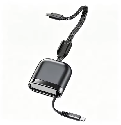 Câble USB-C rétractable Baglio, jusqu'à 240 W