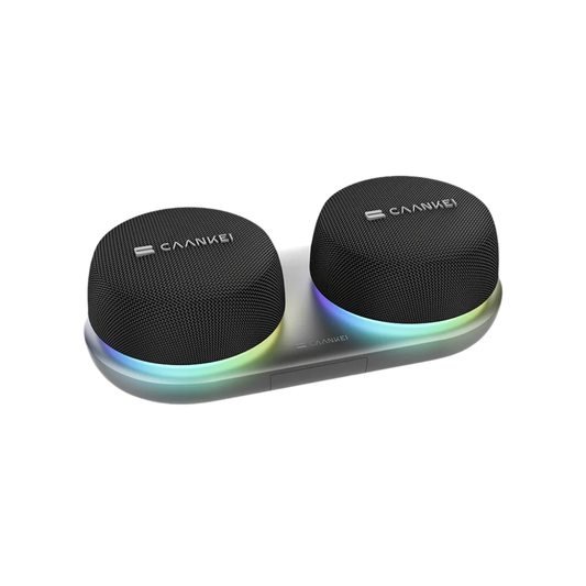 TwinGlow Pro – Enceintes Bluetooth TWS Stéréo RGB Duo | Son Haute Résolution