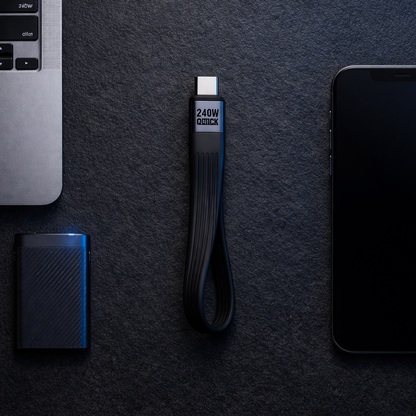 Câble USB-C Porte-Clés Thunderbolt 4  – KeyCharge Pro 240W