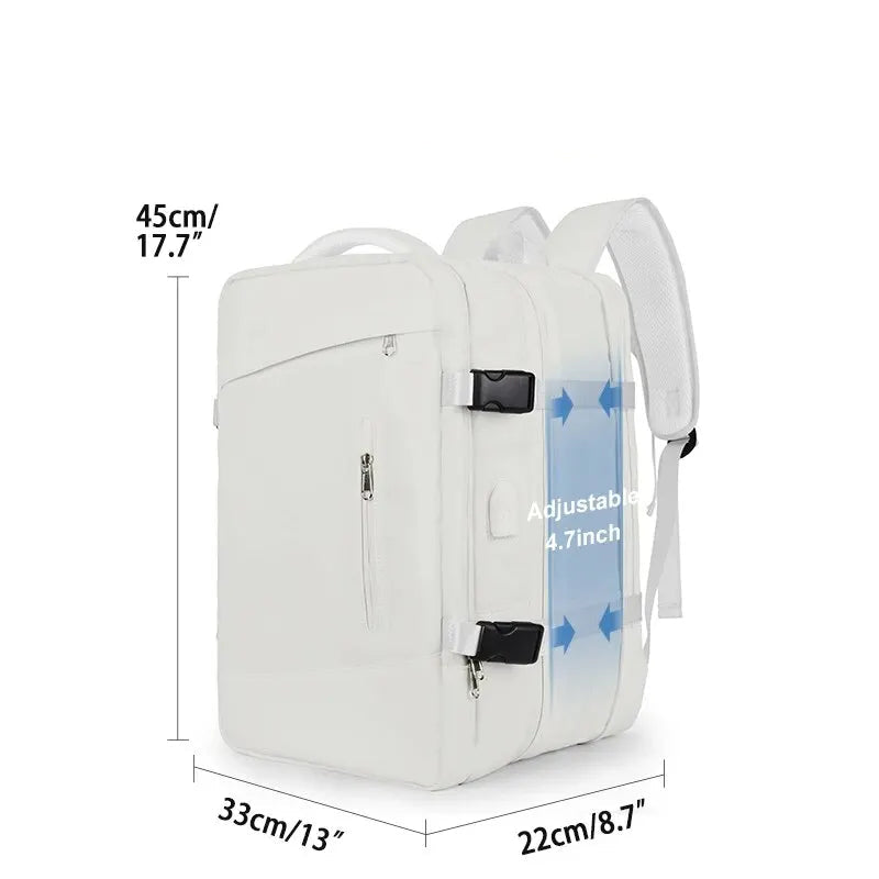 Sac à Dos de Voyage Extensible 40L avec Port USB- TravelPro Extensible