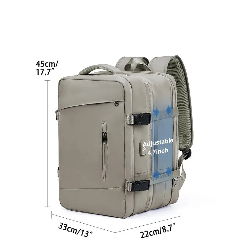 Sac à Dos de Voyage Extensible 40L avec Port USB- TravelPro Extensible