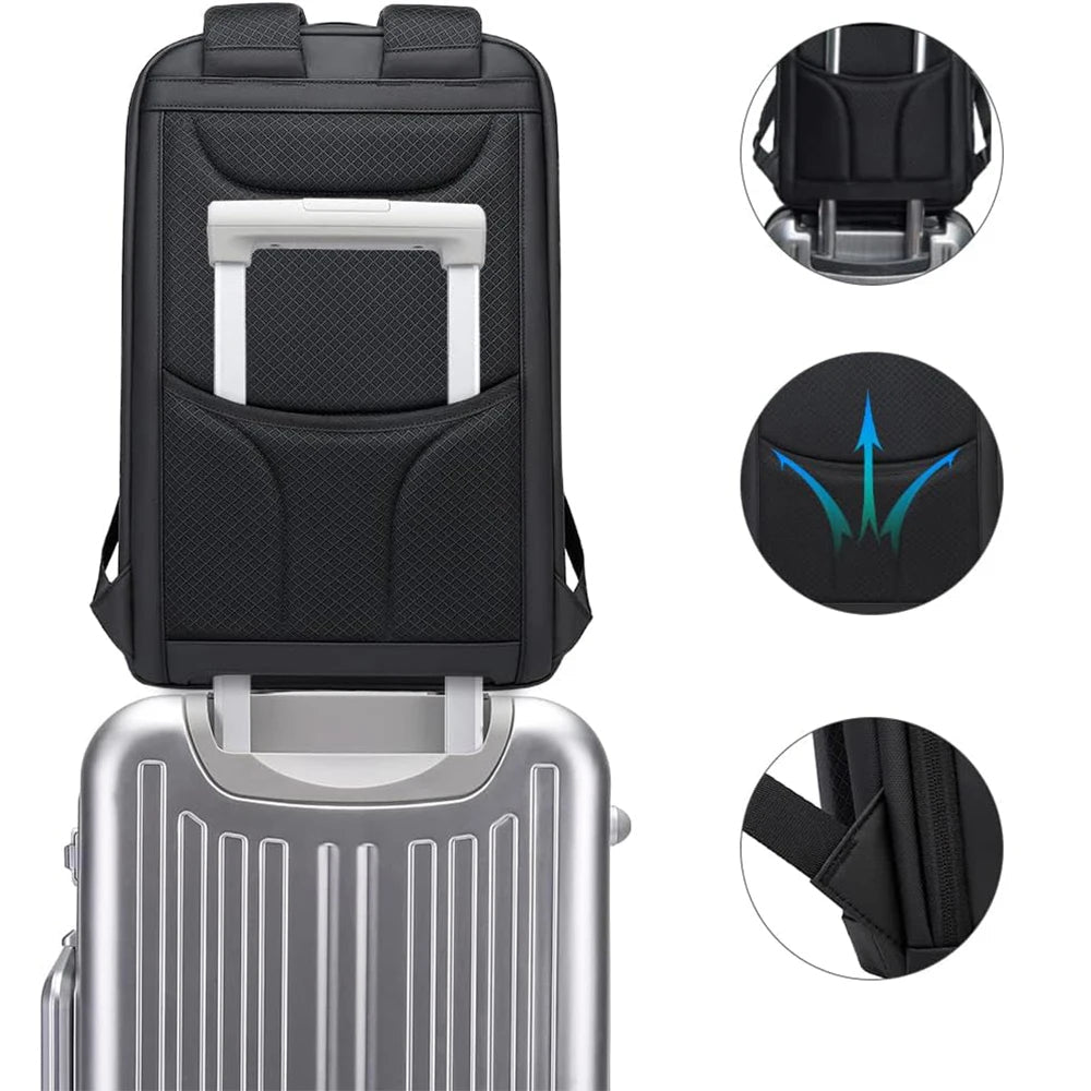 ProPack Executive – Sac à dos laptop 15,6 pouces, port USB & sangle trolley