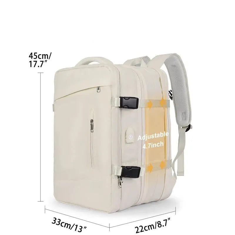 Sac à Dos de Voyage Extensible 40L avec Port USB- TravelPro Extensible