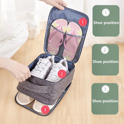 Sac à chaussures de Voyage Escapade Pro – Organisateur Imperméable, Pliable & Anti-Poussière
