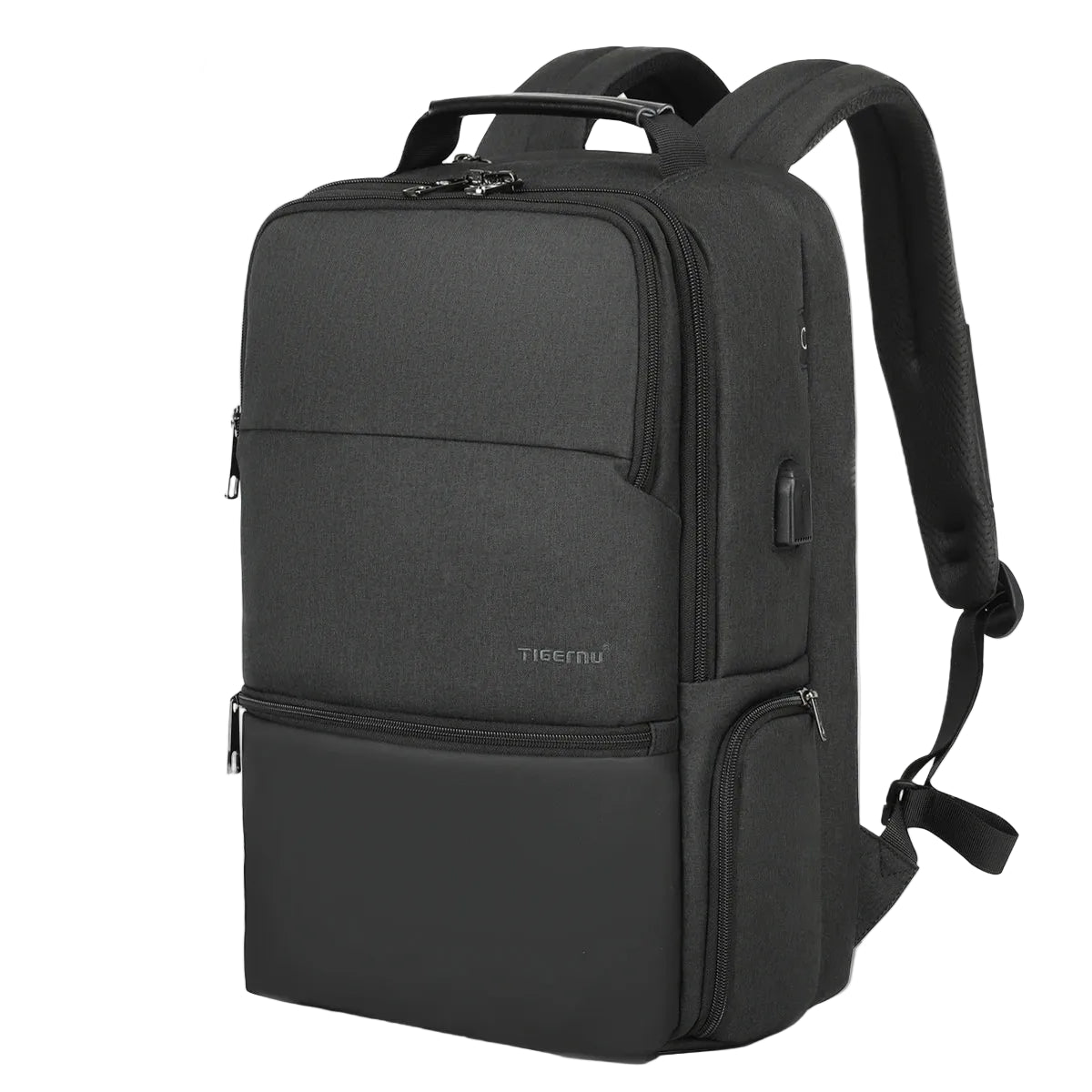 ShieldPack Elite – Sac à dos extensible, anti-RFID, antivol, port USB & imperméable