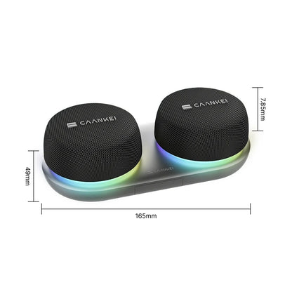 TwinGlow Pro – Enceintes Bluetooth TWS Stéréo RGB Duo | Son Haute Résolution