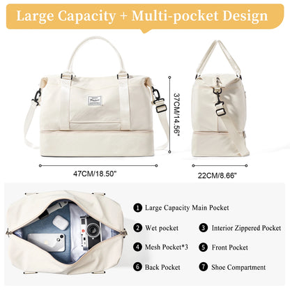 Sac de voyage avec compartiment à chaussure
