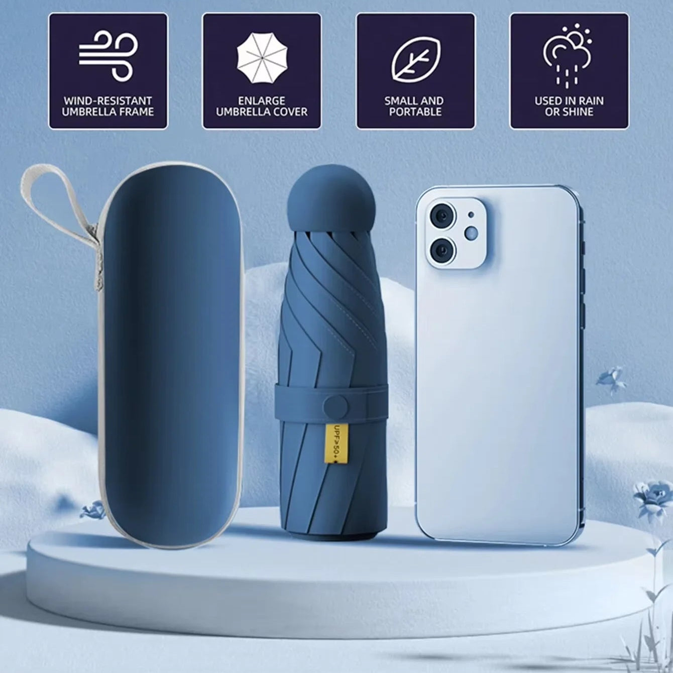 Mini Parapluie Pliant Automatique SkyShield