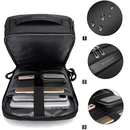 ProPack Executive – Sac à dos laptop 15,6 pouces, port USB & sangle trolley