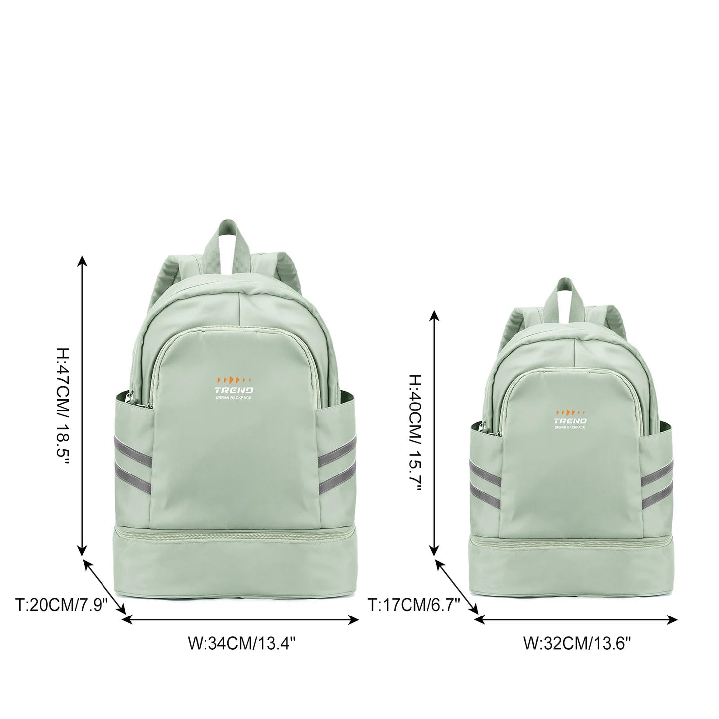 Sac à Dos Pliable avec Compartiment Chaussures - TREND Urban Backpack