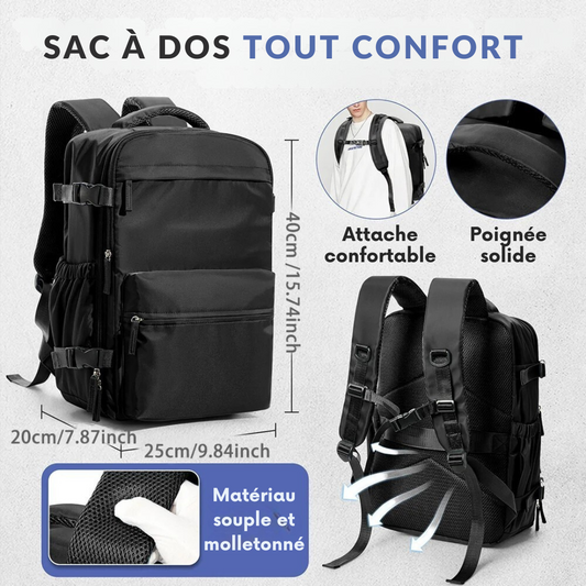 Sac à dos Baglio MinimaX™ Cabine 40x20x25 cm – compression sous vide