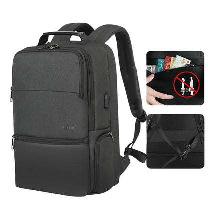 ShieldPack Elite – Sac à dos extensible, anti-RFID, antivol, port USB & imperméable