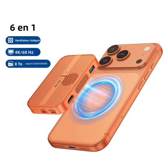 Boîtier SSD NexHub Magnétique 6-en-1