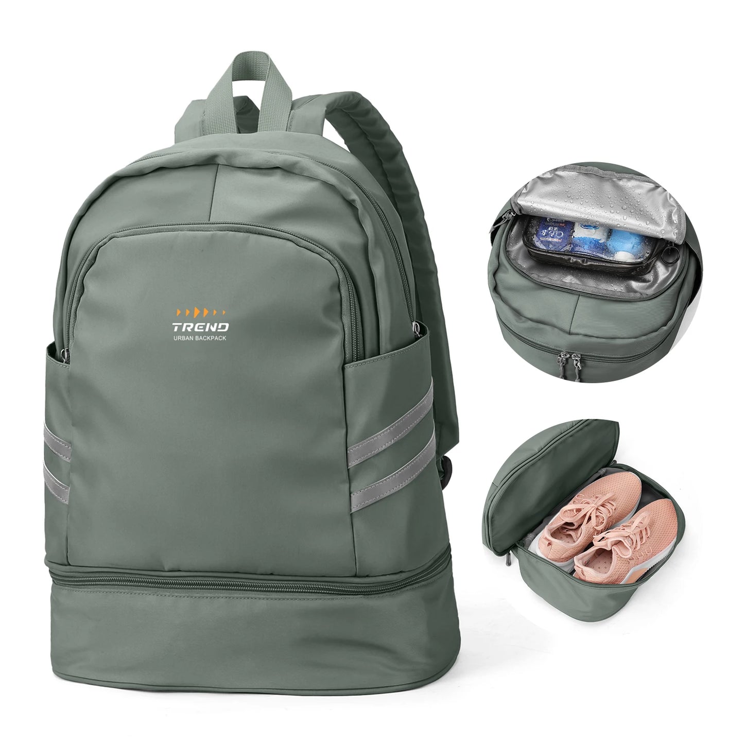 Sac à Dos Pliable avec Compartiment Chaussures - TREND Urban Backpack