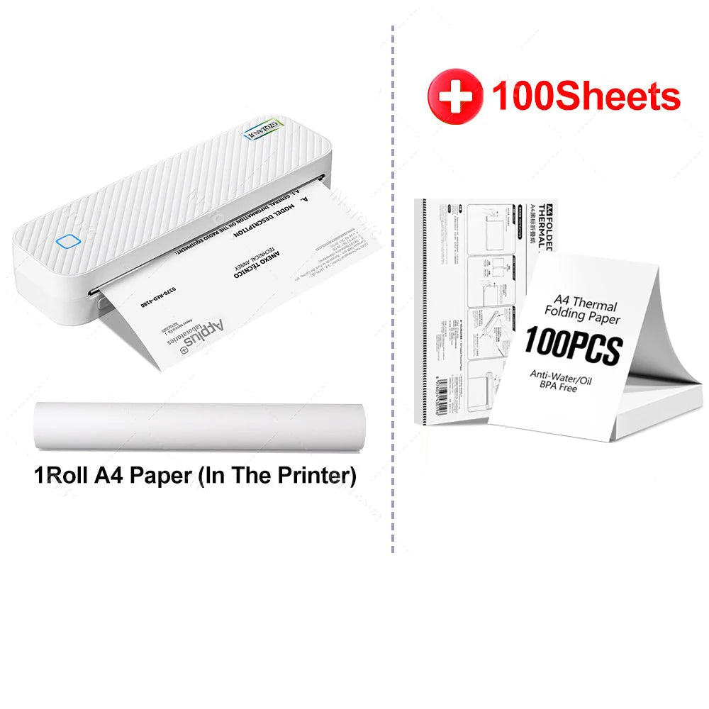 Imprimante Thermique Portable A4 PrintPro – Imprimez Partout, Sans Encre Ni Câble