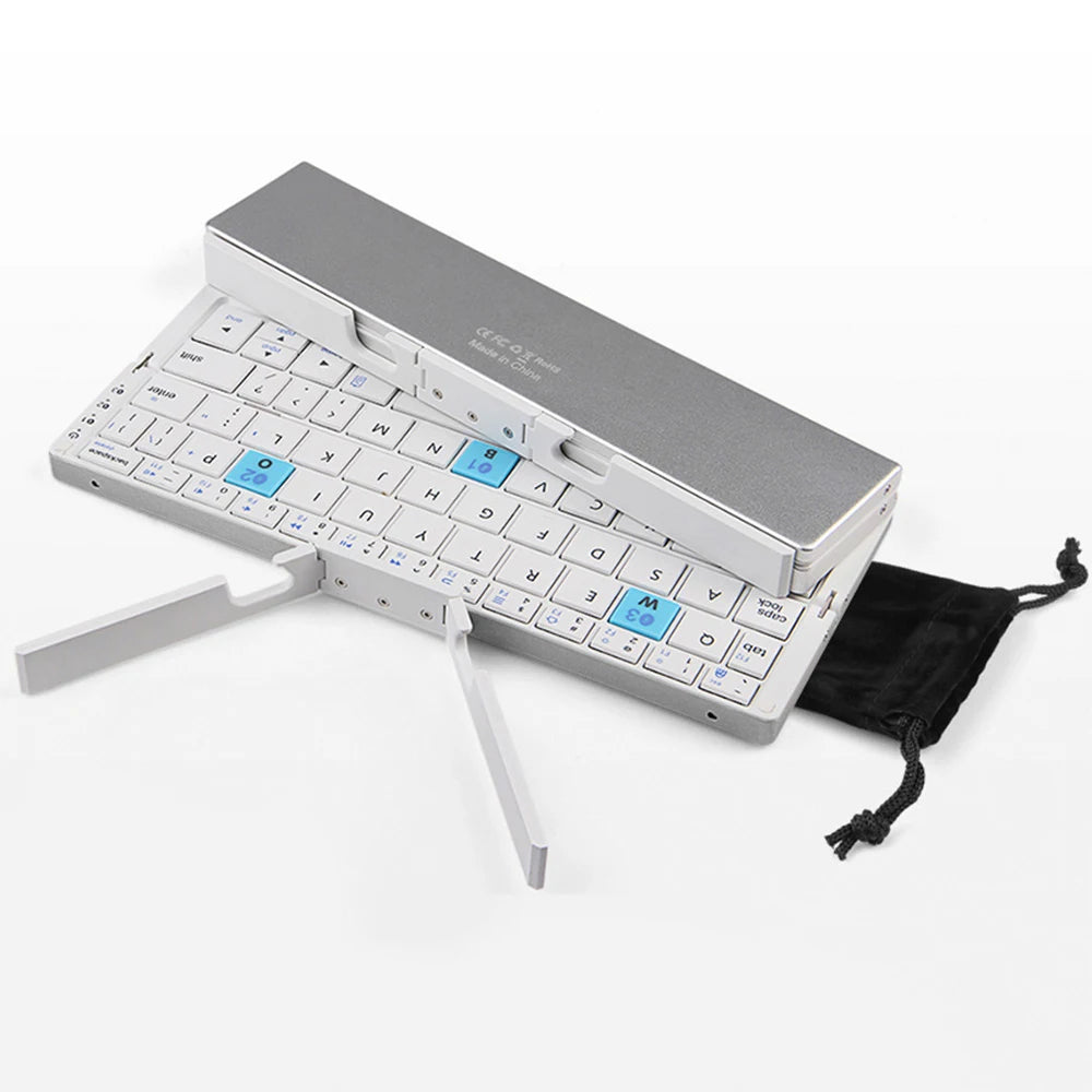 FoldType Pro – Mini Clavier Bluetooth Pliant Ultra-Mince 3 Appareils